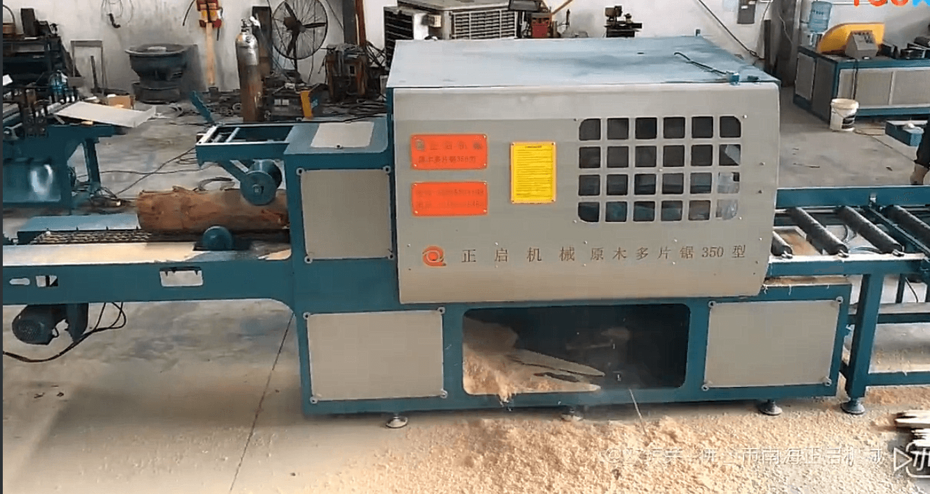 ZQ350型原木多片鋸生產線視頻